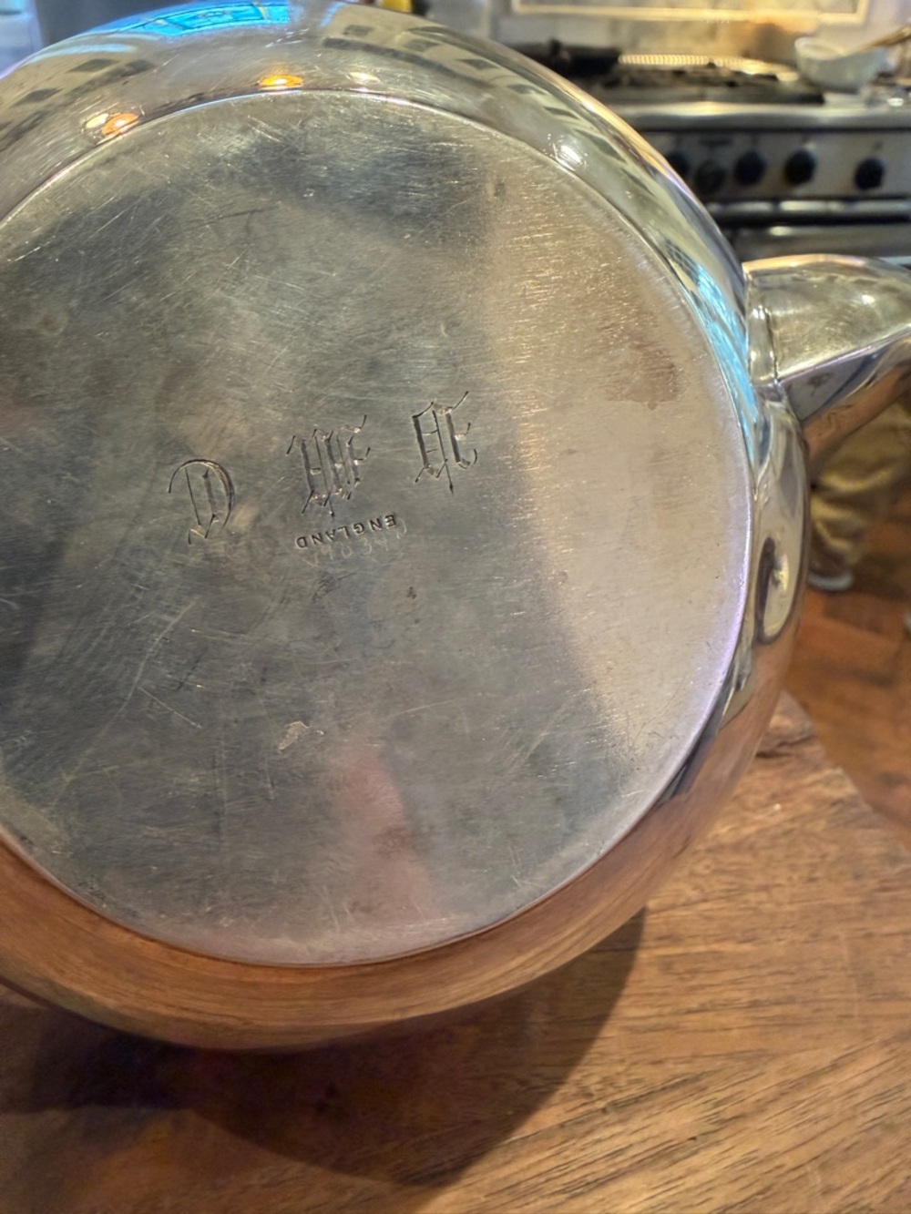 English Sterling Silver Teapot - C. 1906 - Picture 3 of 6